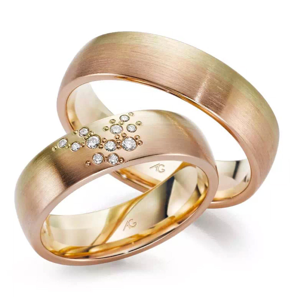 Trauringe Morgenröte 4/28602/6 & 28602/6