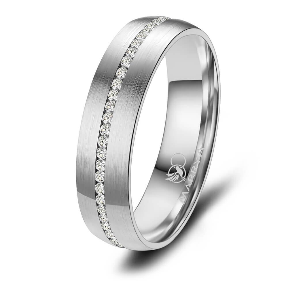 Damenring Edelstahl Premium Zirkonia ES25