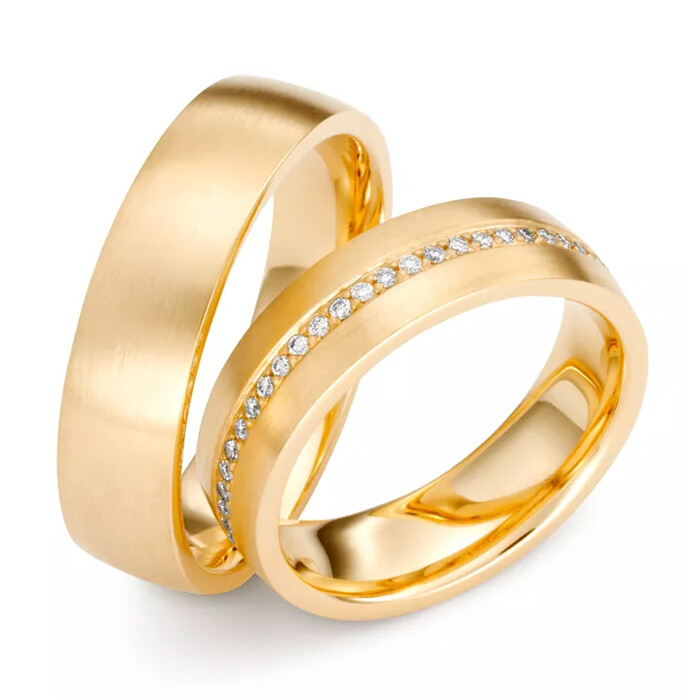 Trauringe Roségold Brillant 70132