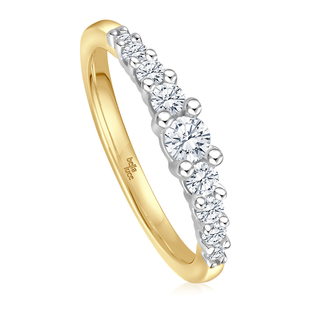 Diamantring Giulia Gelbgold Brillant 0,500 ct.