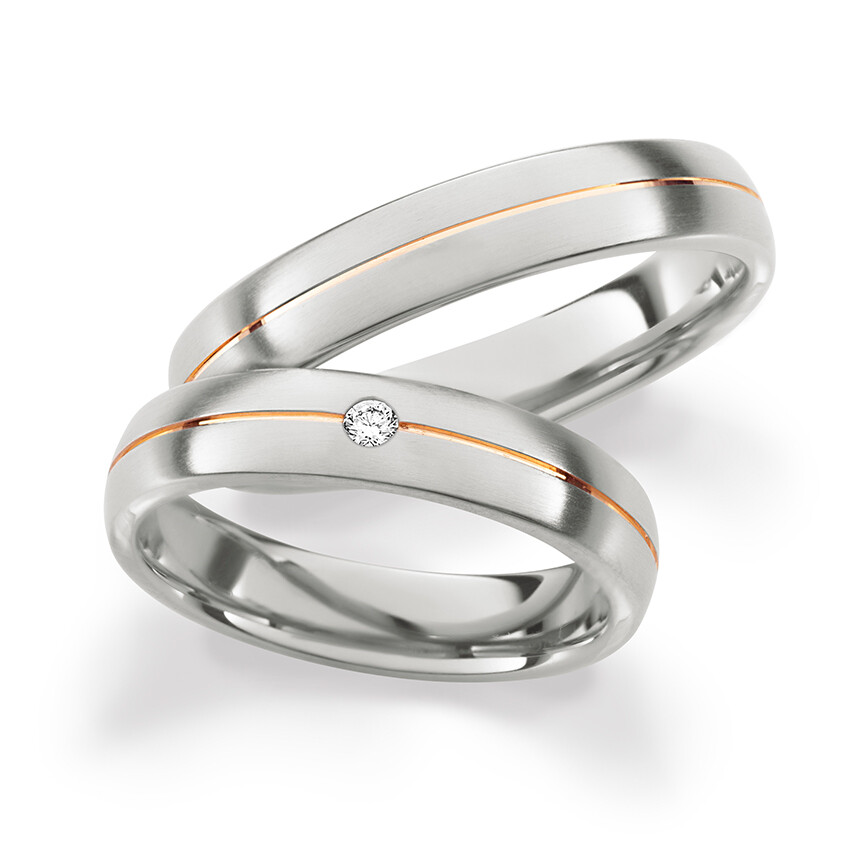 Trauringe Bicolor Brillant 37208