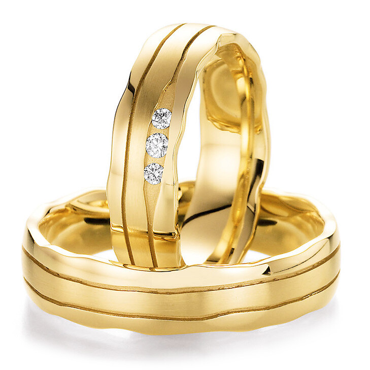 Trauringe Gelbgold Sensation 66/10390 & 66/10400