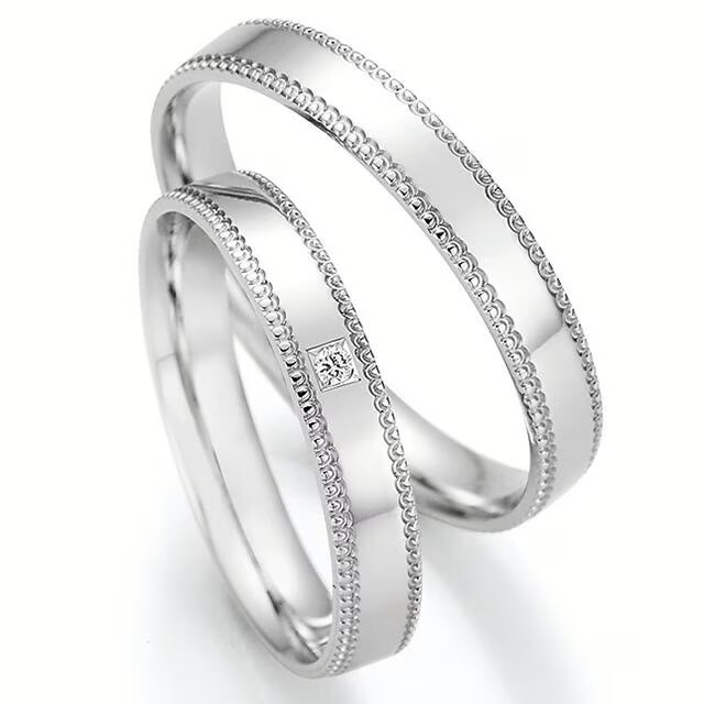 Trauringe Honeymoon Pure Brillant Platin 0,015 ct.
