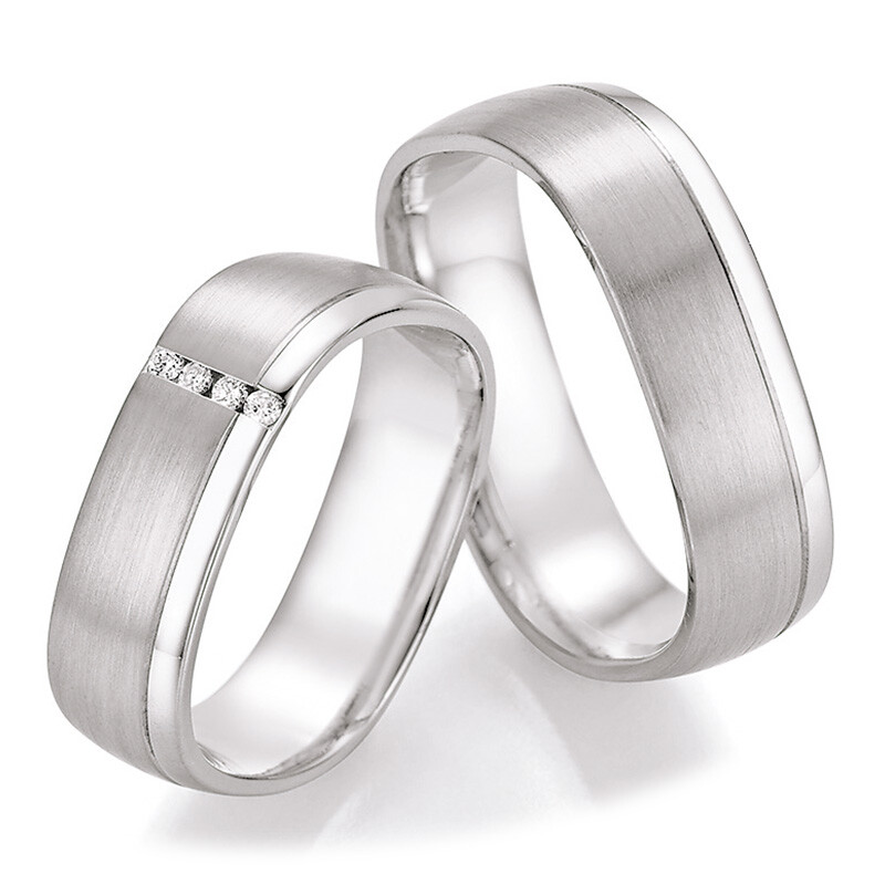 Trauringe Silber 925 55/30070 & 55/30080