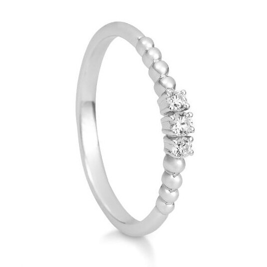 Kordelring 41/06045 Weißgold Brillant 0.115 ct.
