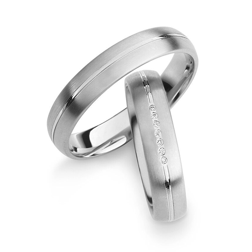 Trauringe Platin Brillant 30333