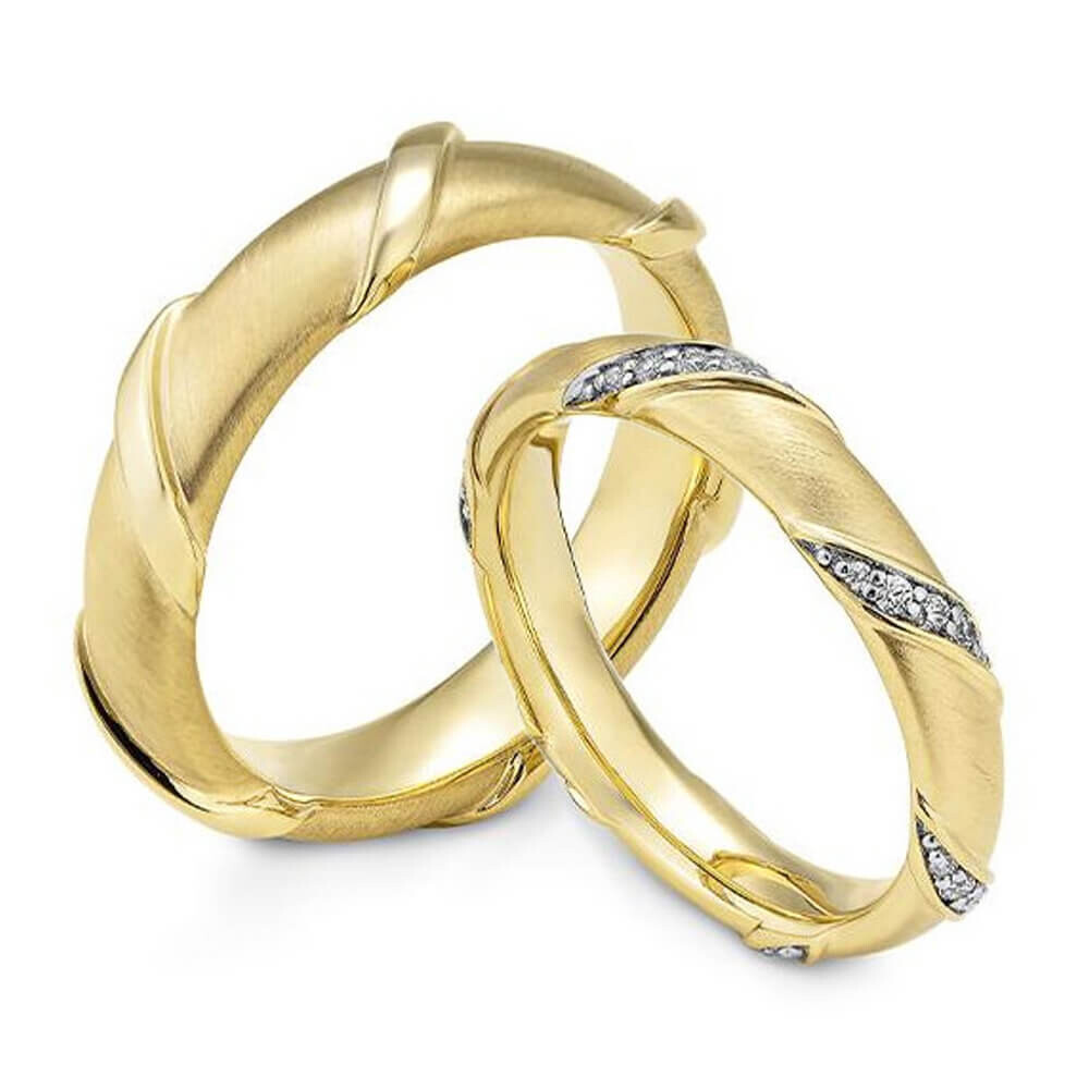 Partnerringe Silber 925 Lab-Grown Diamanten BR29