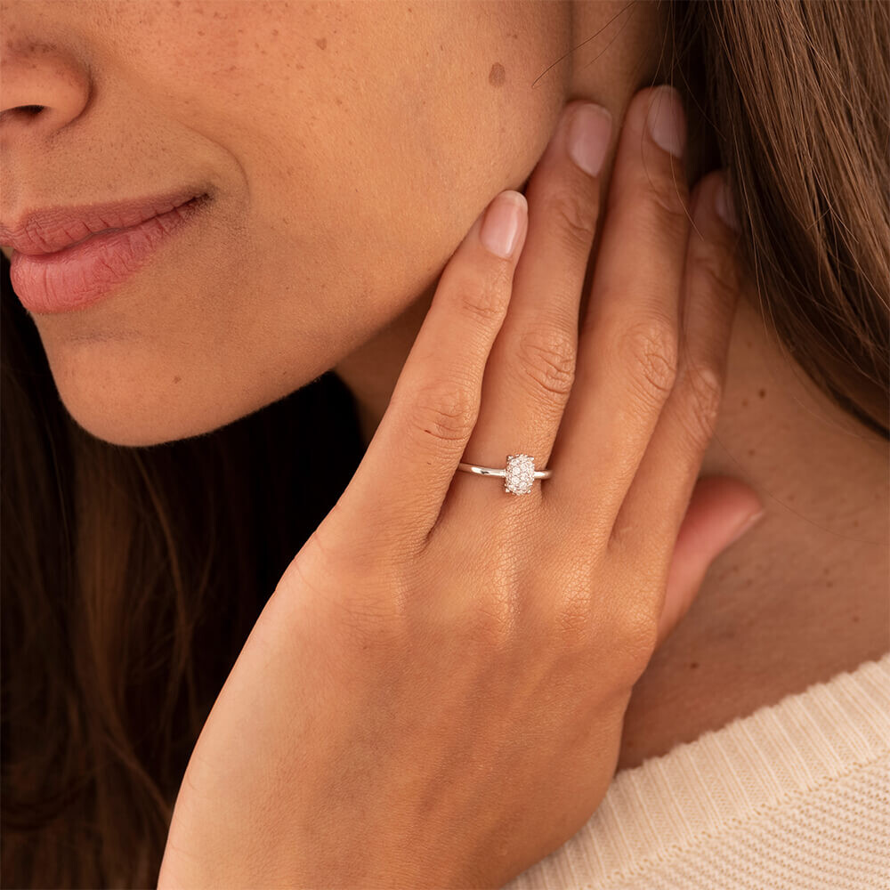 Ring Silber 925 Dashind Details 6x8mm Gisser R470 an Hand