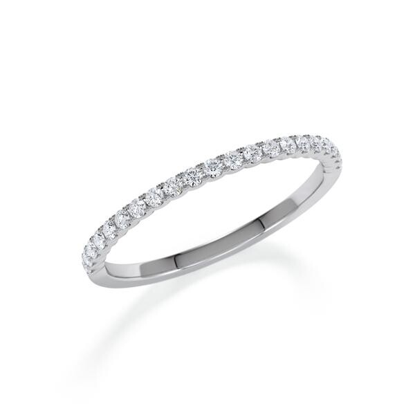 Memoire- Vorsteckring Graugold 585 zus. 0,200ct. w, si RU-1802