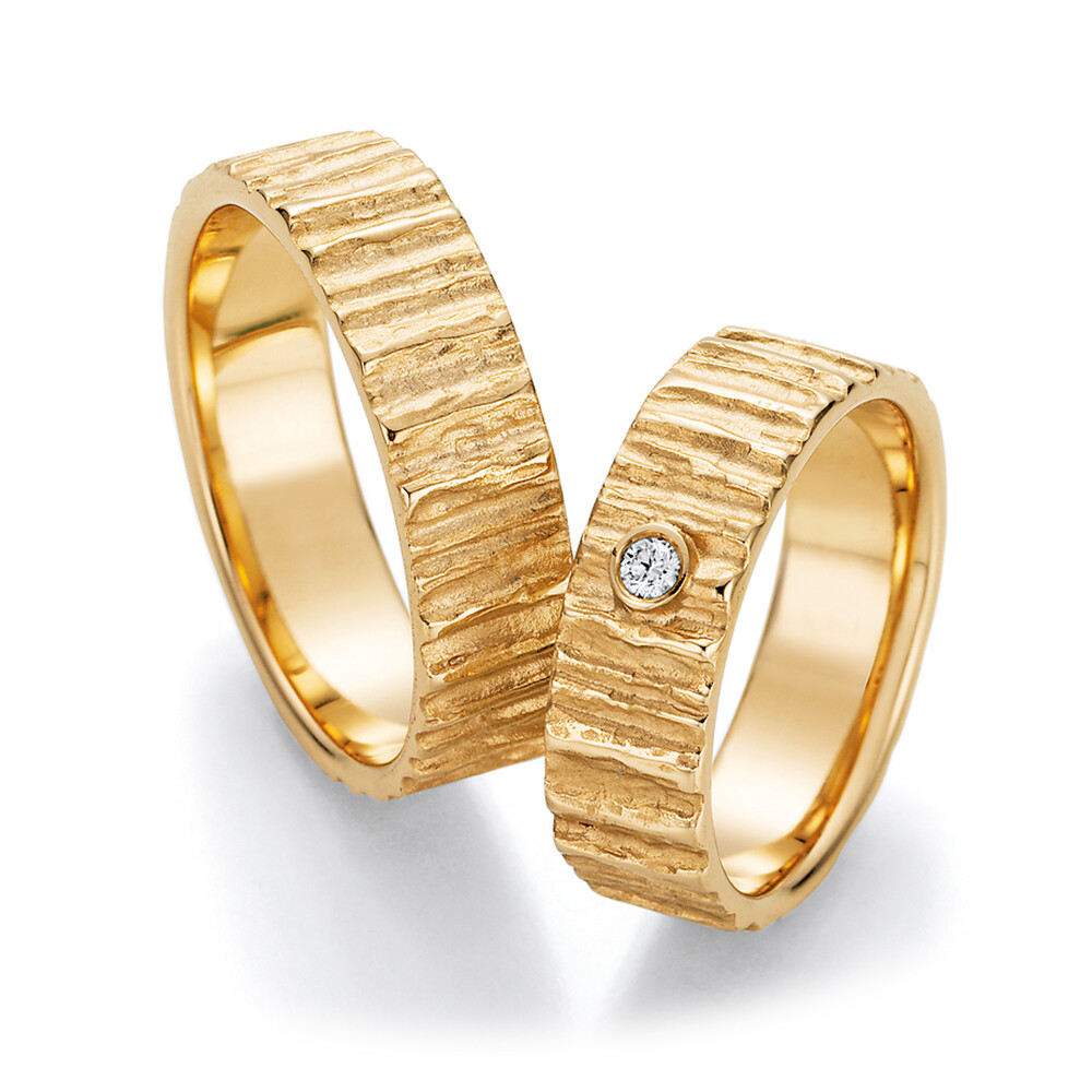 Trauringe Gelbgold Fascination Art Brillant 0,040 ct.