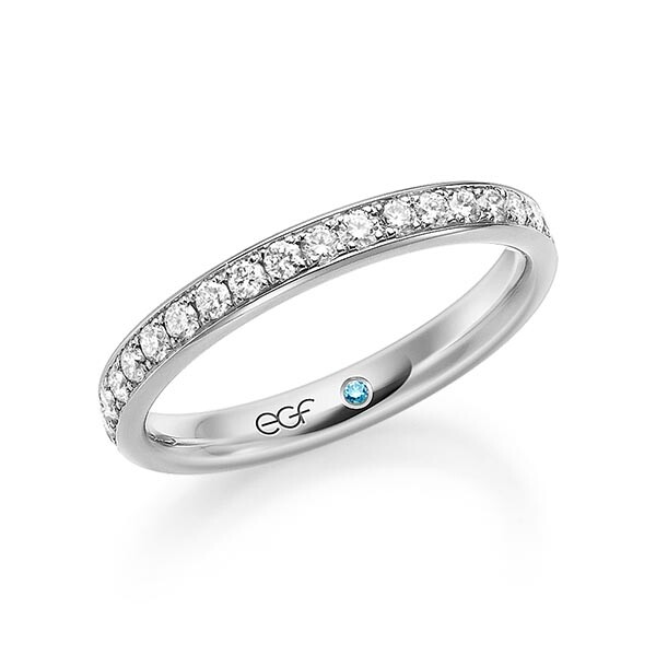Memoire Ring Platin Brillant F-1292-2