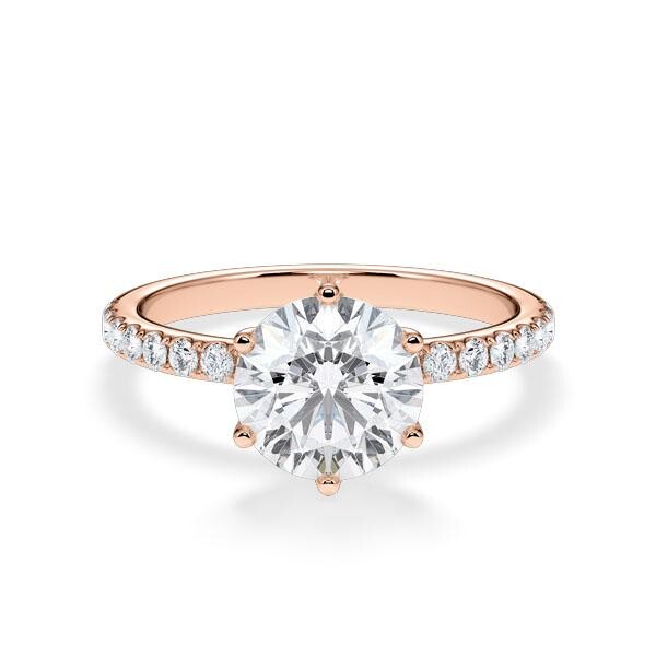 Hollywood Ring Classic Brillant Rotgold RU-1888