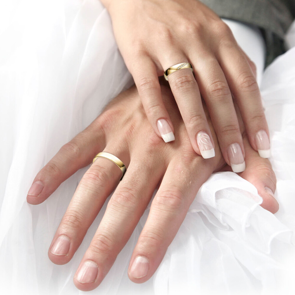 Trauringe Gelbgold Honeymoon Brillant 70/70090