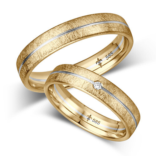 Trauringe Joline TR-1-00060 Gelb-/ Weißgold