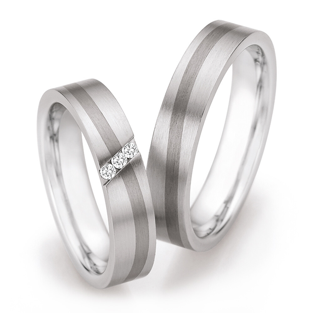 Eheringe Steel Titan Brillant 68/20090 & 68/20100