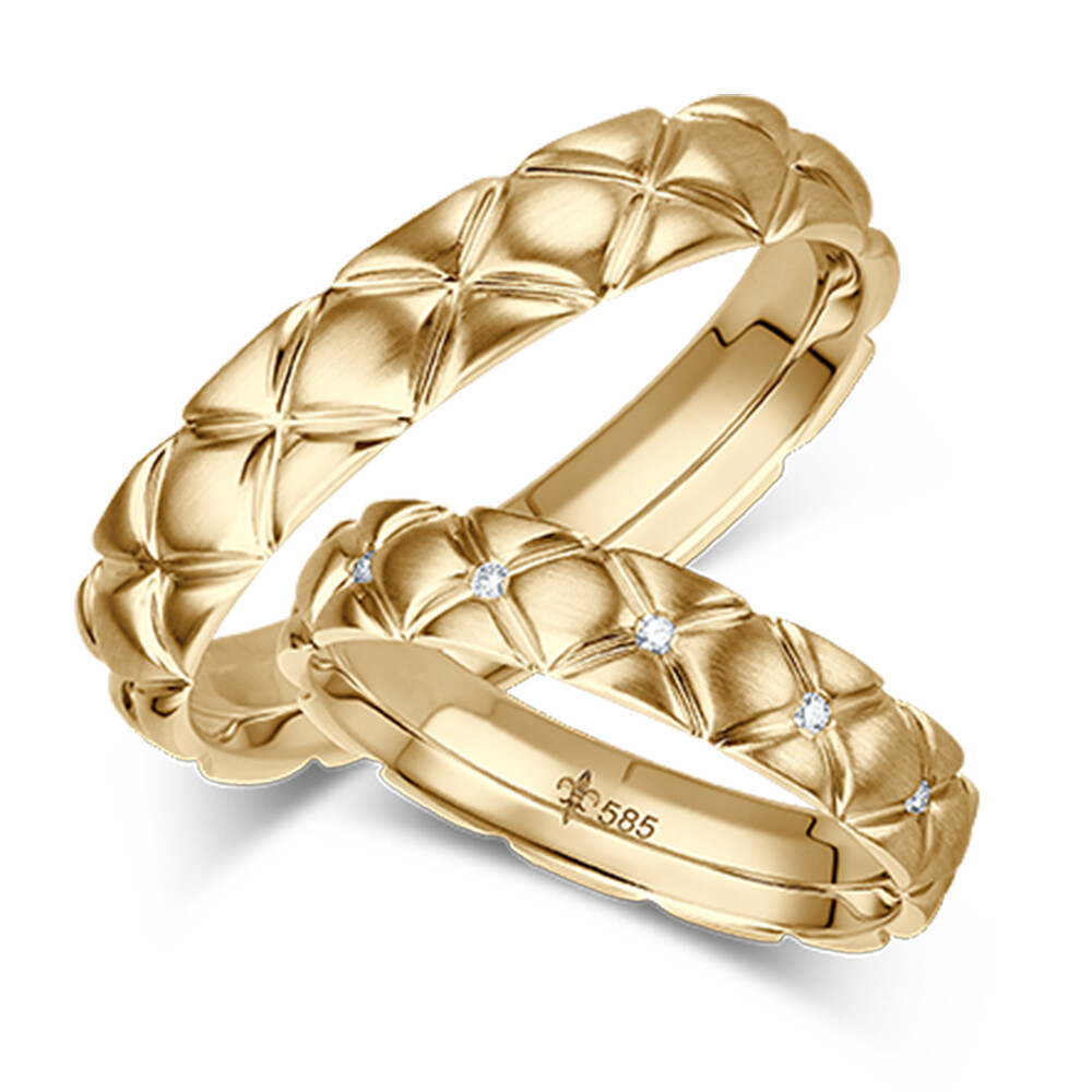 Trauringe La Mer Gelbgold TR-0/TR-1-08001