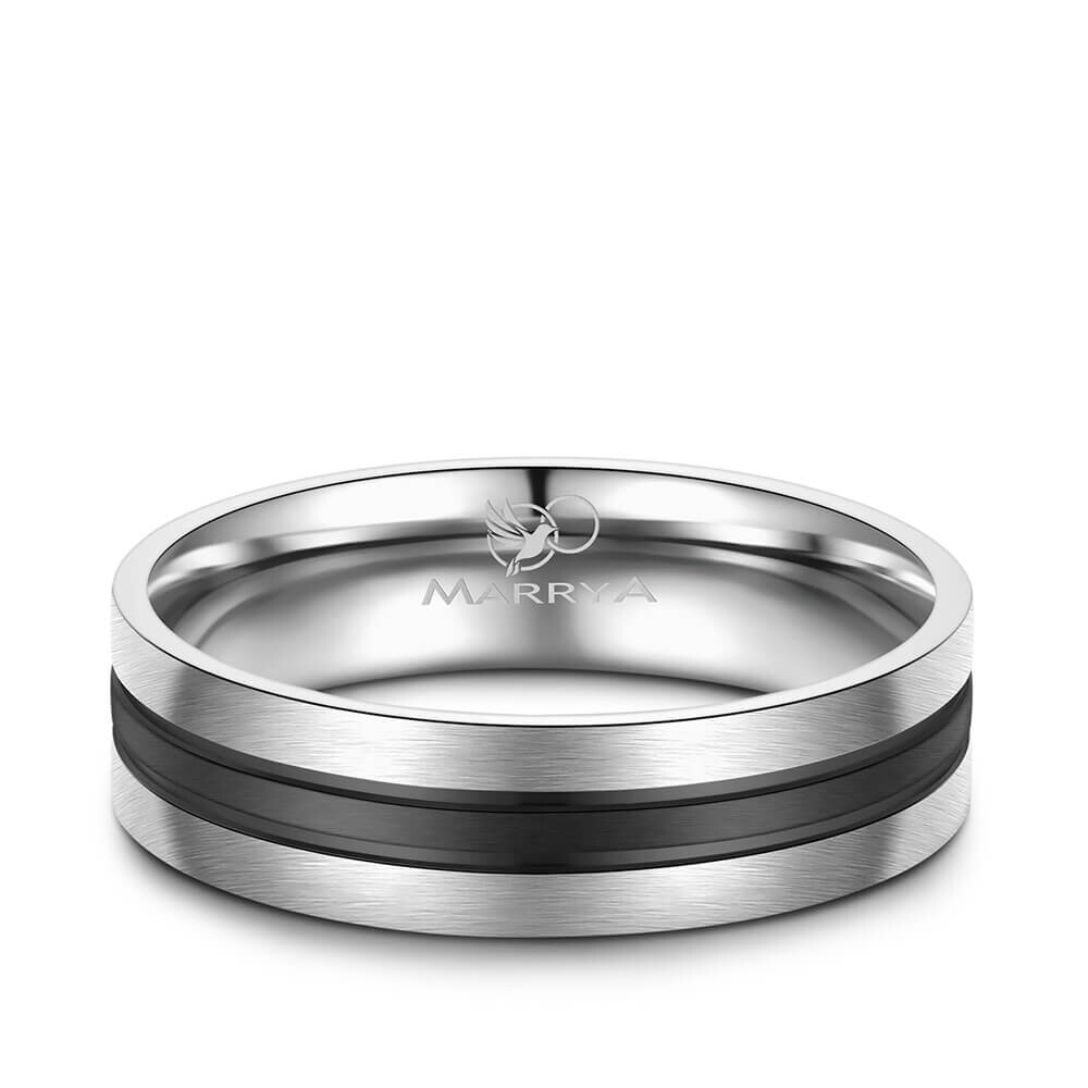 Trauringe Partnerringe Edelstahl Zirkonia ES10