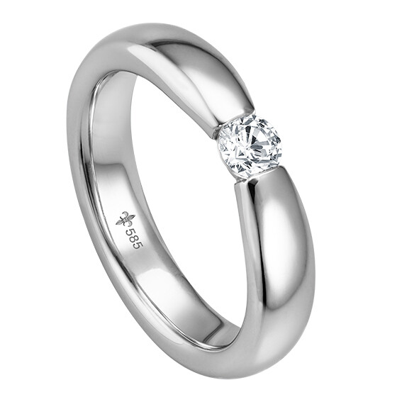 Solitär Ring / Verlobungsring Weißgold TRS00GI020SIW585