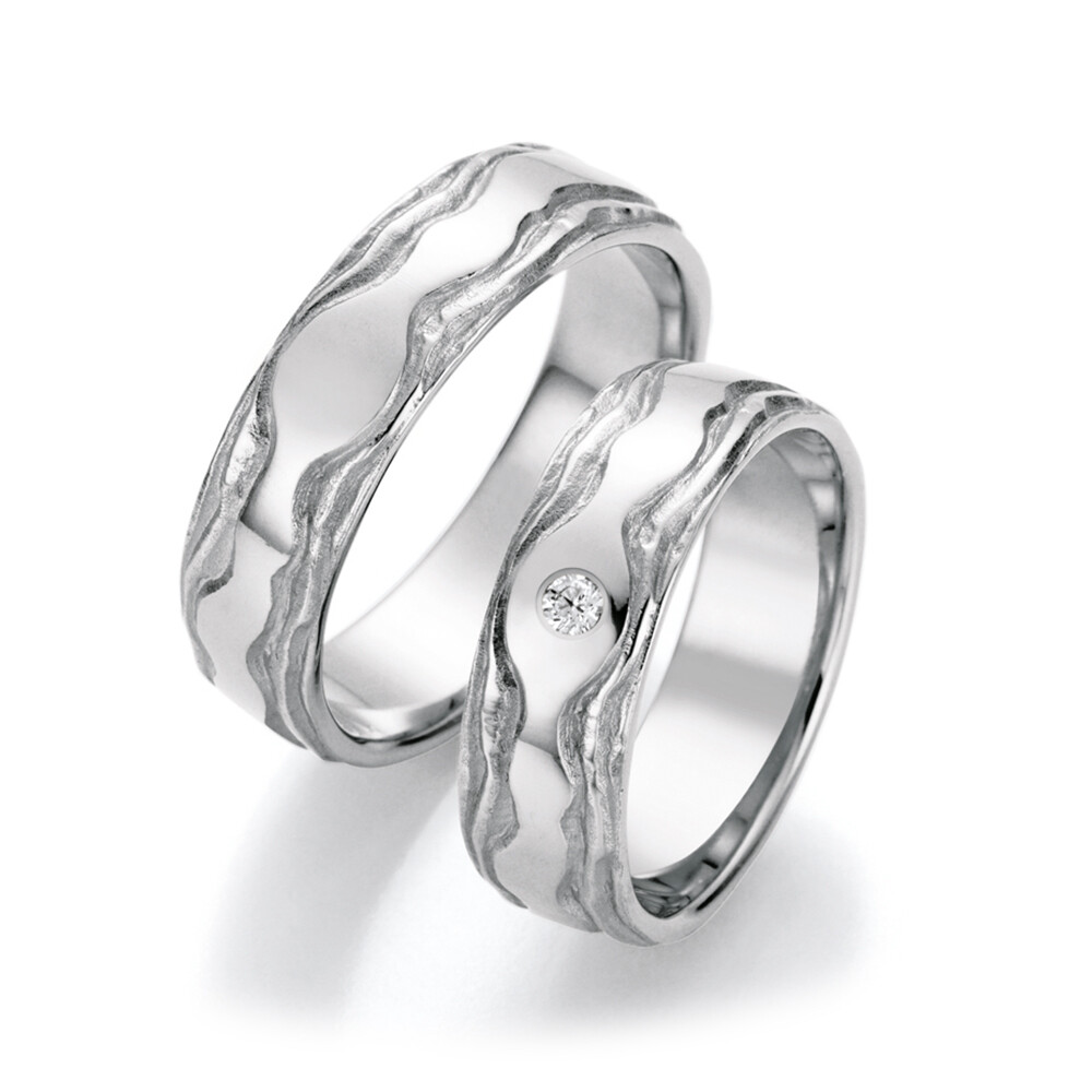 Trauringe Silber Fascination Art Brillant 0,045 ct.