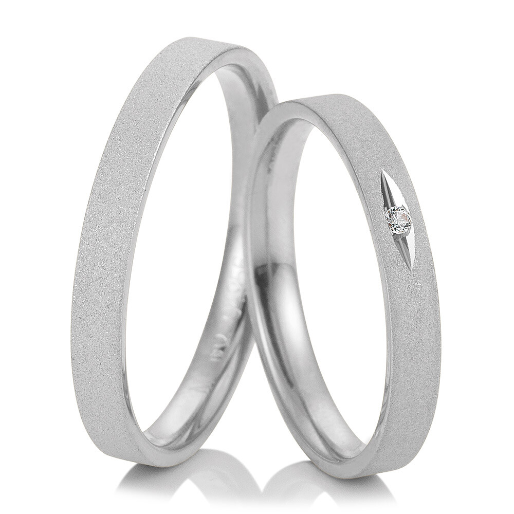 Trauringe Weißgold Welcome 48/04955 & 48/04956