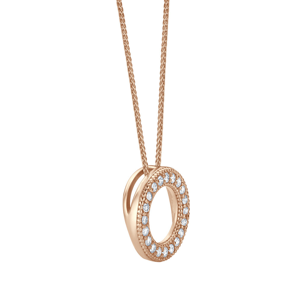 Memoria Zopfkette mit Anhänger Roségold