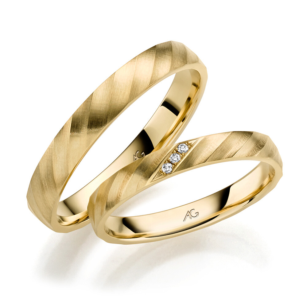 Trauringe Gelbgold Brillant 0,015 ct.