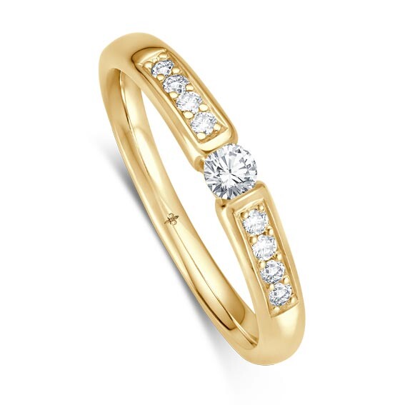 Giloy Solitär Ring Gelbgold TV000019G-2