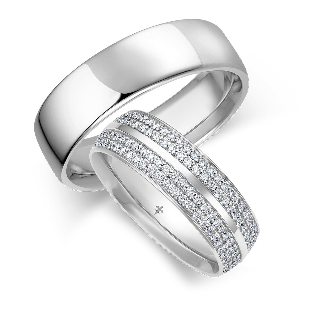 Eheringe Inès Platin TR00103