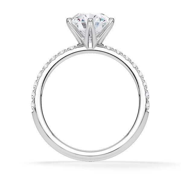 Hollywood Ring Brillant Weißgold Rubin 1888