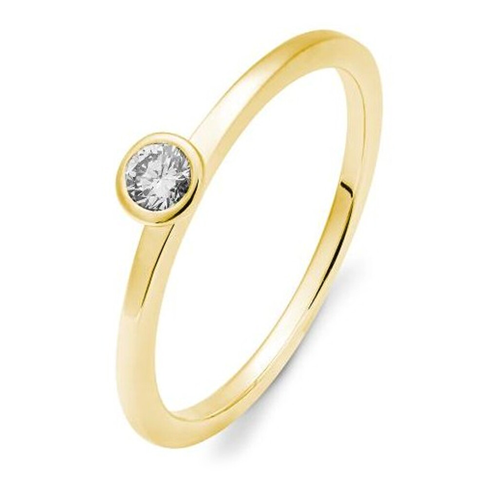 Ring Gelbgold Brillant Zarge 0,150 ct.