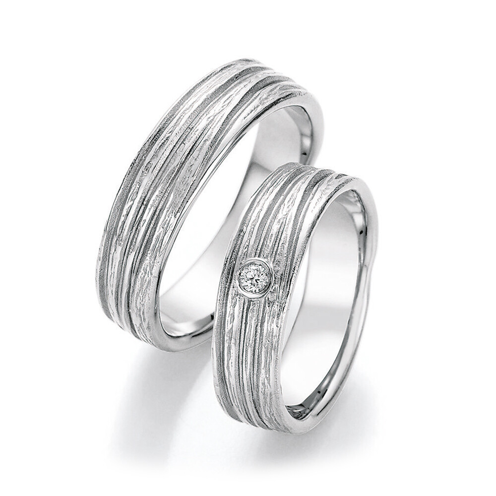 Trauringe Silber Fascination Art Brillant 0,040 ct.