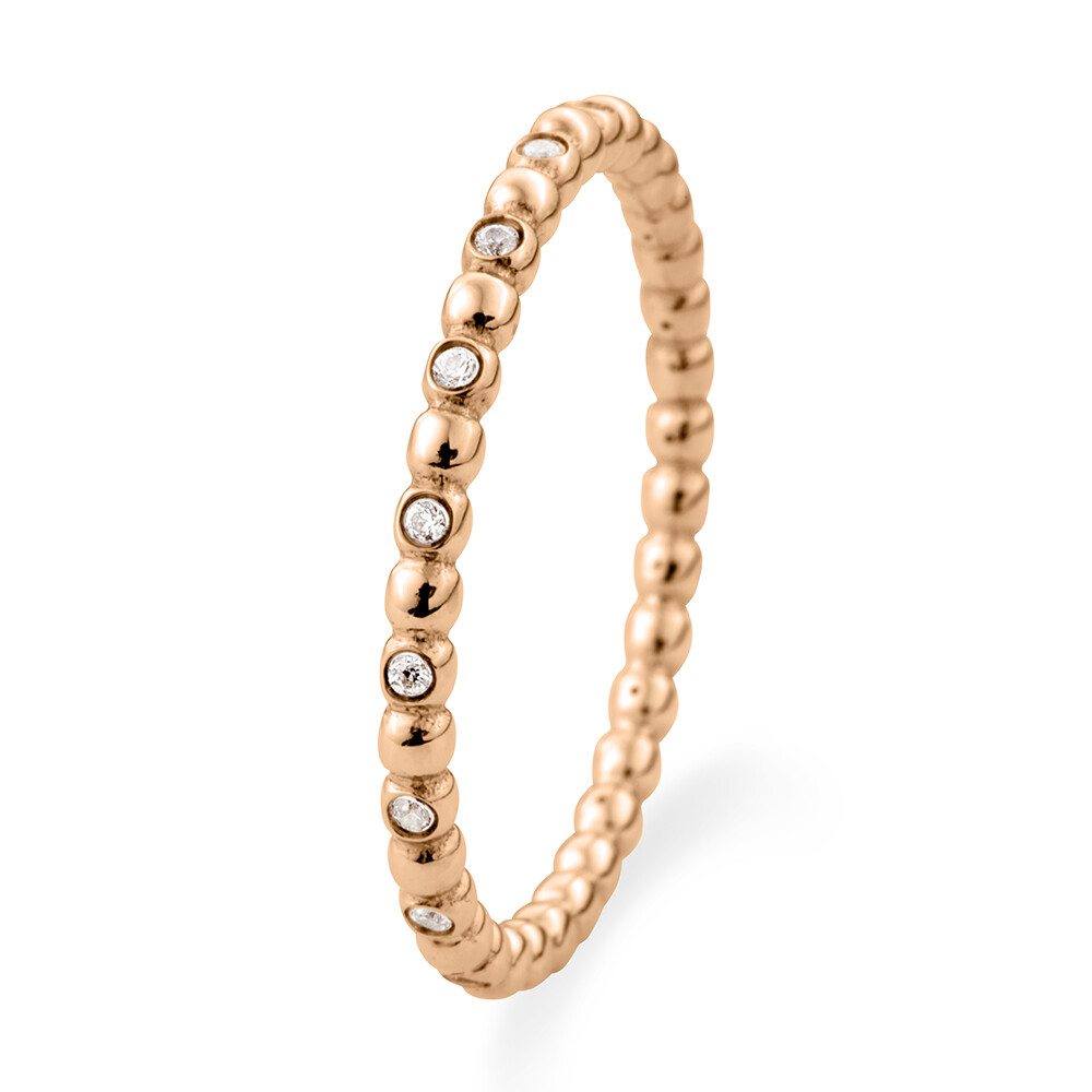 Kugelring Rotgold Zirkonia 503761