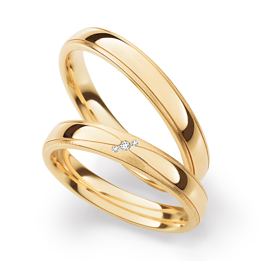 Trauringe Roségold Brillant 30384