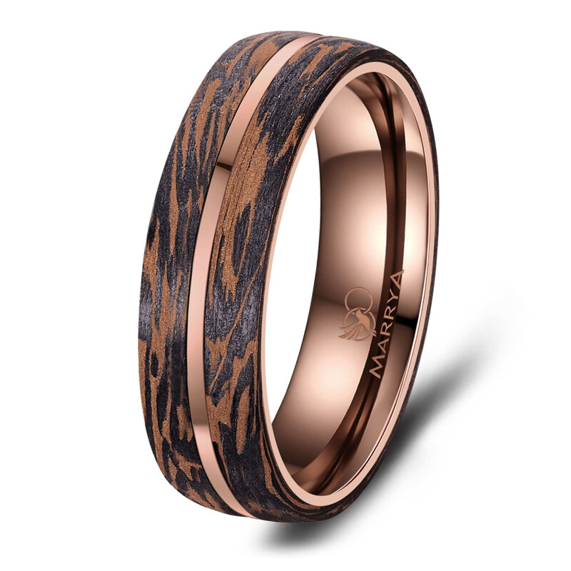 Herrenring Carbon Bronce Design CB-02