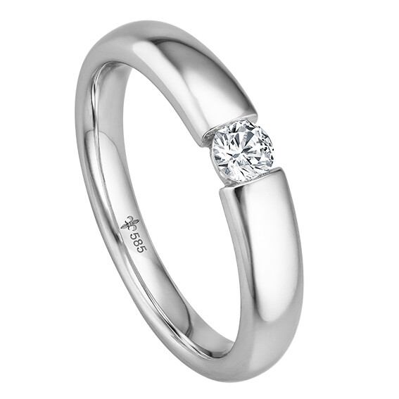 Solitär Ring / Verlobungsring Weißgold TRS00GI020SIW585