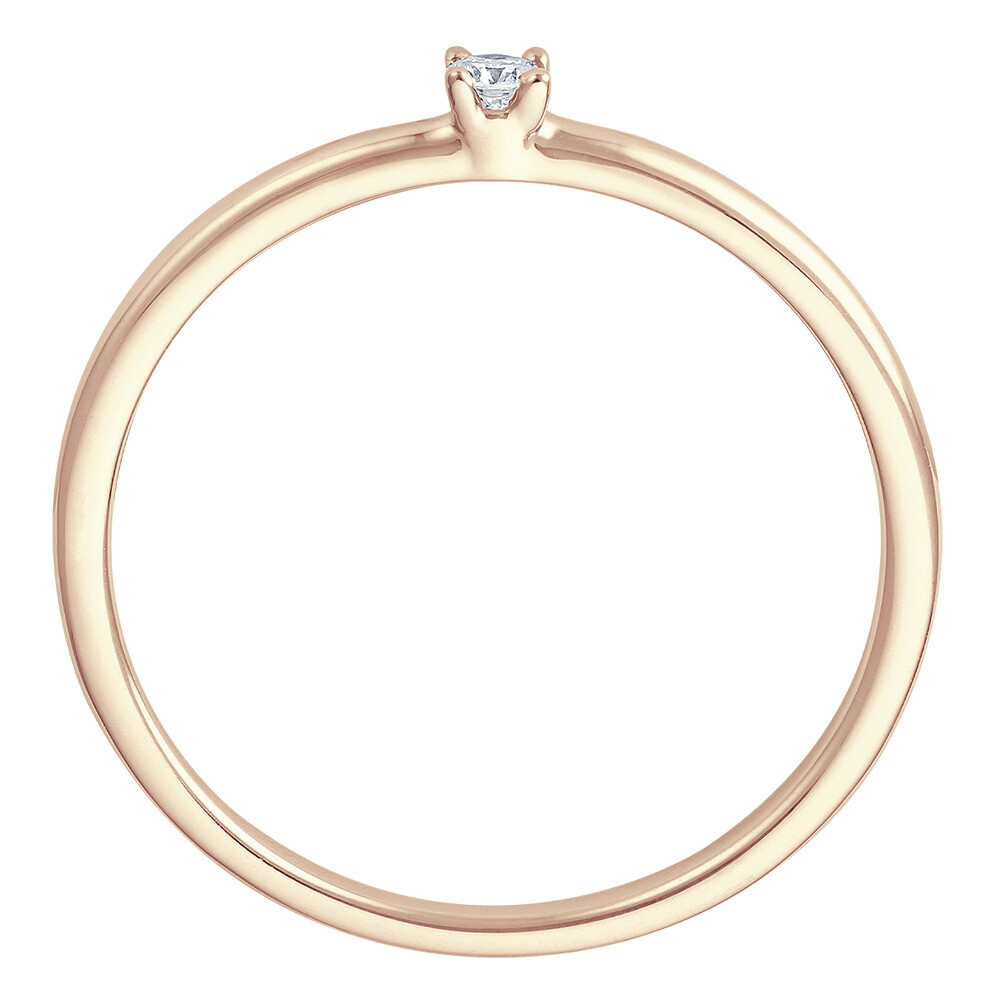 Solitaire égold Brillant 0.040 ct. w/si
