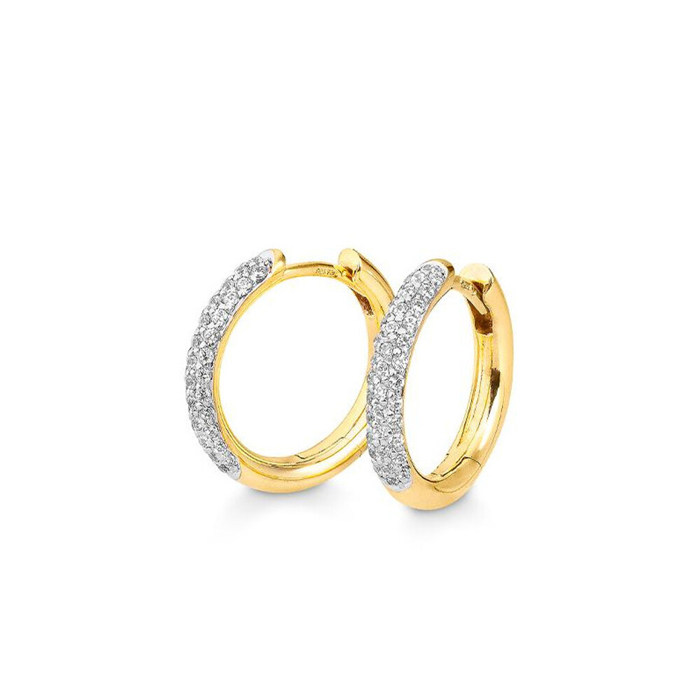 Creolen aus Gelbgold BR234-8 Brillant 0,407 ct.