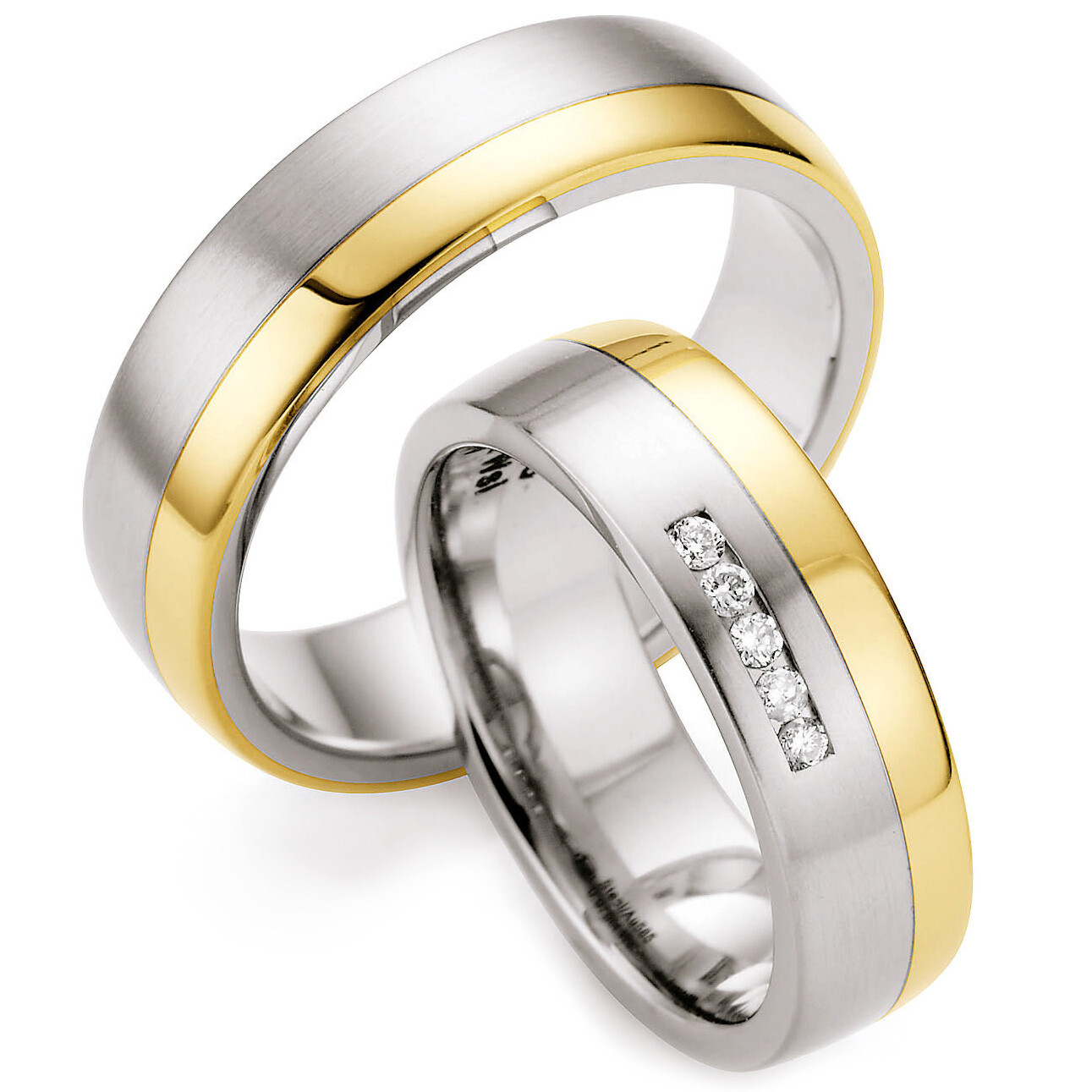 Trauringe Steel & Gold 585 Selection