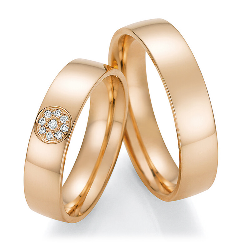 Trauringe Roségold mit mehreren Diamanten TRS66RU60050RS