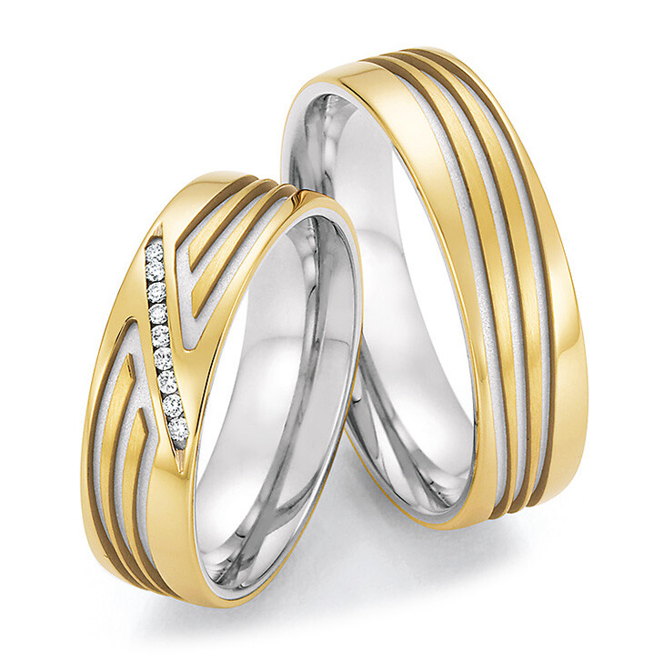 Eheringe Trauringe Bicolor 66/65010 & 66/65020
