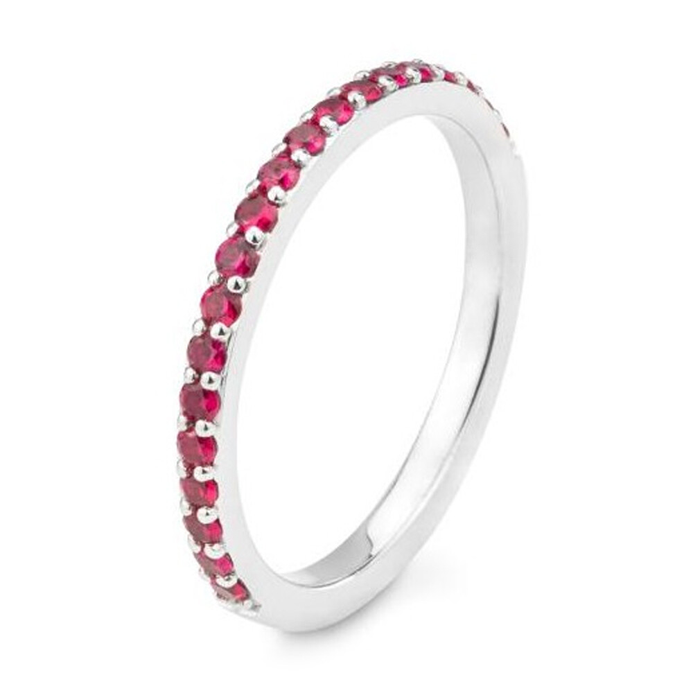 Memoire Ring Rubin Weißgold BR225