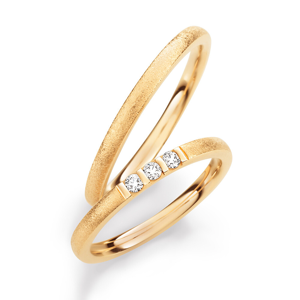 Trauringe Roségold Brillant 70412