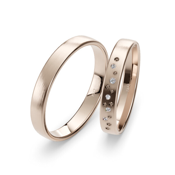 Eheringe Blush-5 Brillant Dots 0,032ct.