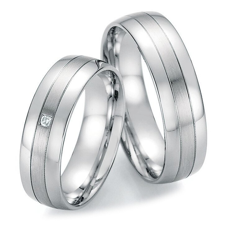 Trauringe Partnerringe Silber 925 55/20030 & 55/20040 Eheringe