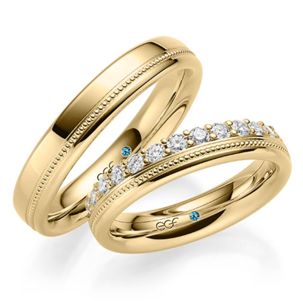 Trauringe Gelbgold Brillant 0,520 ct.