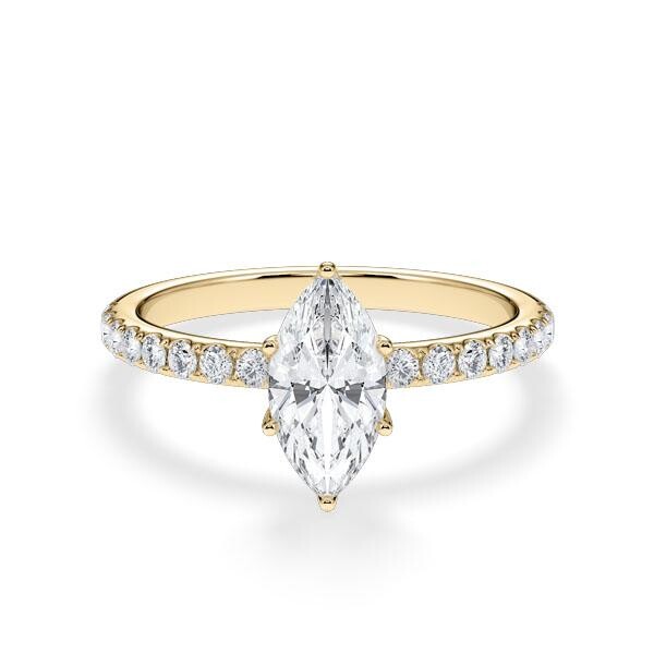 Hollywood Ring Classic Marquise Gelbgold RU 1882
