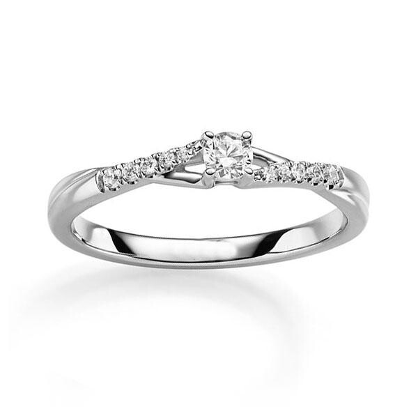 Verlobungsring Platin Brillant RU-1831
