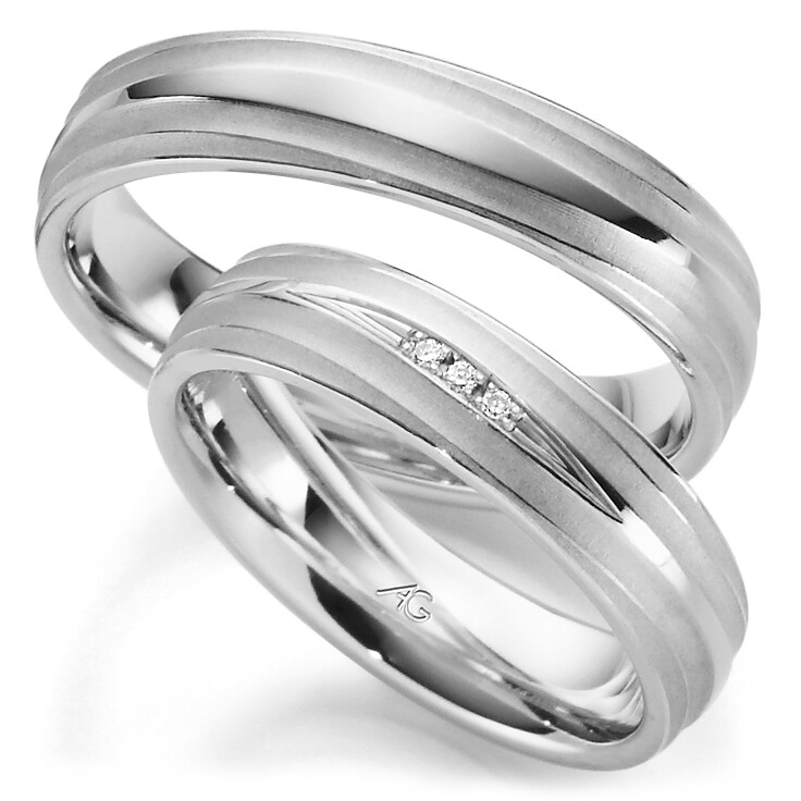 Trauringe Platin TRS28GE629Pt mit mehreren Diamanten