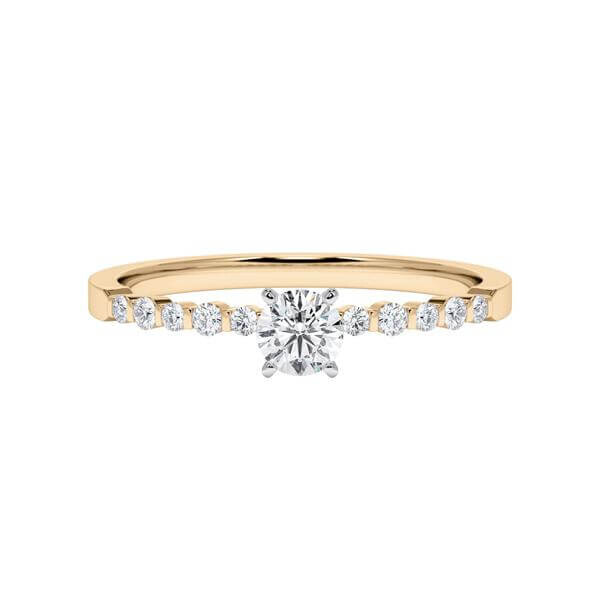 Diamantring Roségold 750 & Weißgold 750 Brillant zus. 0,320ct. RU-1793
