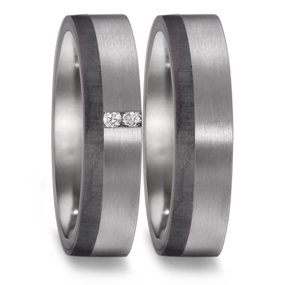 Partnerringe Tantal Carbon Brillant - TRS52TN580